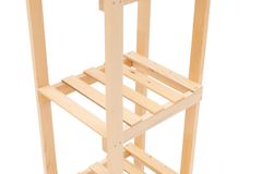 Nereo Open Wardrobe, 130 cm, Light Wood