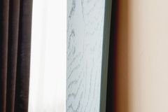 Wood Rechthoekige Staande Spiegel, 150x70 cm, Groen