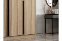 Tideway Kledingkast met 3 Deuren, 210 cm, Walnoot
