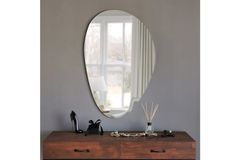 Neostyle Porto Wall Mirror, 90 x 60 cm, White