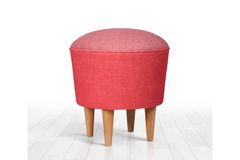 Sandy Poef met Houten Poten, Rood