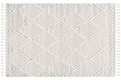Sidonie Elite Machinetapijt met Franjes, 100x300 cm, Creme