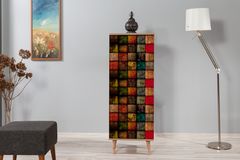 Ironbridge Schoenenkast met Vierkant Patroon, Veelkleurig