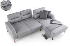 Anka Hoekbank Rechts, 250x170 cm, Lichtgrijs