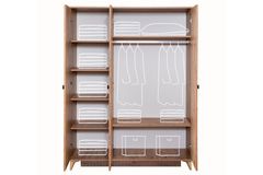 Atlantic Kledingkast met 3 Deuren