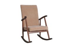 Asedia Trend Schommelstoel, Beige & Walnoot