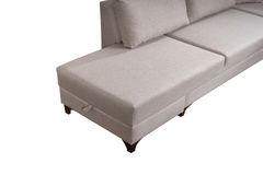 Masse Hoekbank Links, Creme