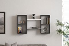 Bambi Bookcase, Grey & White
