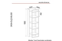 Exclusive Kelvin Bookcase, Walnut