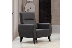 Alcoon Hoekbank en Fauteuil, Donkergrijs