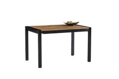 Lato Uitschuifbare Tafel, 75x120 cm, Walnoot en Zwart