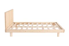 Luna Hendrick Houten Bedframe, 100x200 cm, Natuurlijke Kleur