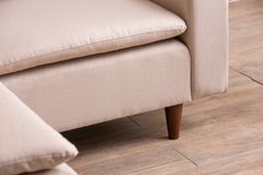 Pafu Lungo Mini-Hoekbank, Creme