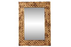 Wood Andy Decoratieve Wandspiegel , 70x50 cm