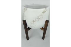 Earthenware Style Plant Pot, White
