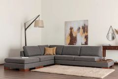 Tulip Hoekbank Links, Antraciet (Zonder pouf)