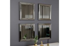 Mone Spiegelset, 4 Stuks, Zilver