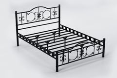Pero Metalen Bedframe, 140x190 cm, Zwart