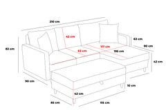 Eva Hoekbank Links met Voetenbank, Antraciet