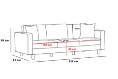 Berlin 3-Zitsbank, Creme Gold