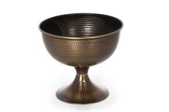 Metal Casted Plant Pot, Copper