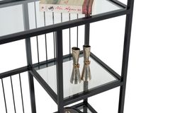 Lola Metalen Boekenkast, Zwart, 120 Cm