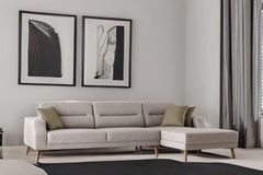 Anka Hoekbank Rechts, 250x170 cm, Lichtbruin