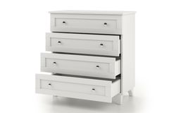 Zenio Side Chest of Drawers, White