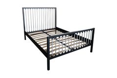 Breeze Metalen Bedframe, 180x200 cm, Zwart en Grijs