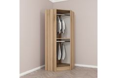 Medway Tideway Hoekkledingkast, Walnoot en Zwart