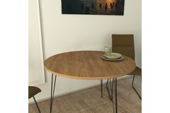 Pasific 2-4 Seat Fixed Dining Table, Brown & Black