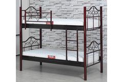 Hadley Stapelbed, 90x190cm, Bordeauxrood