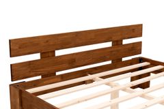 Berlin King Size Bed, 160 x 200 cm, Walnut