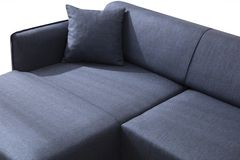 Bellisimo Hoekbank Links, Donkerblauw
