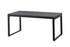 Zenio Garden Table, 90 x 180 cm, Black