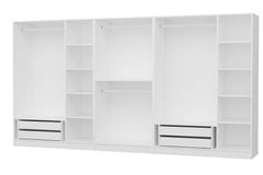 Medway Kledingkast met 8 Deuren en 4 Lades, Wit