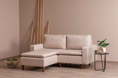 Pafu Lungo Mini-Hoekbank, Creme
