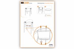 Loop Houten Stoel, Antraciet