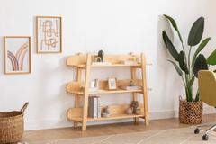 Moon Mini Boekenkast, Naturel