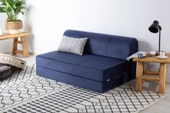 Magic Opklapbare Slaapbank, Donkerblauw