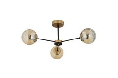 Apliqa Cassiel Hanglamp met 3 Lampjes, Zwart