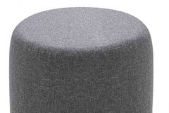Hexa Ronde Poef, Grijs