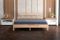 Alpie King Size Bed, 150 x 200 cm, Natural