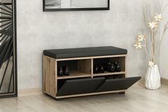 Medway Drago Schoenenkast & Kruk, Zwart