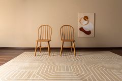 Natsu Machinetapijt, 80x150 cm, Beige