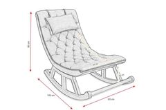 Asedia Maeve Schommelstoel, Groen & Natuurlijke Kleur