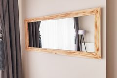 Wood Decoratieve Wandspiegel Cardie, 130x60 cm