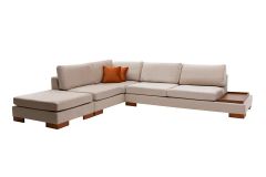 Tulip Hoekbank Links, Ecru (Zonder pouf)