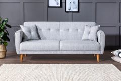 Aria Three Seater Sofa Bed, Fabric in Grey