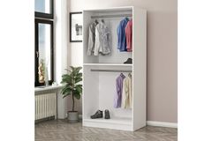 Medway Country Kledingkast met 2 Deuren, Wit